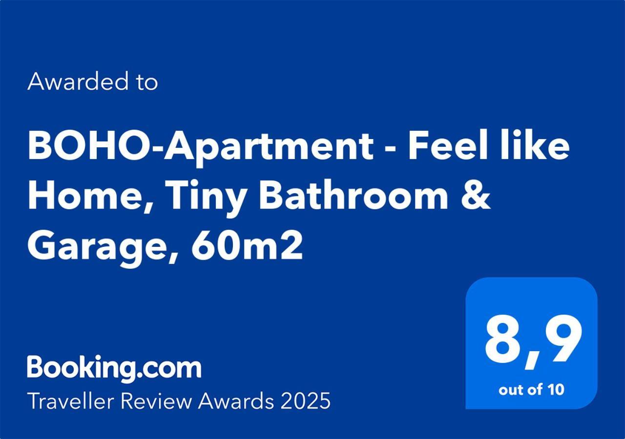 Boho-Apartment - Feel Like Home, Tiny Bathroom & Garage, 60M2 뮬락커 외부 사진